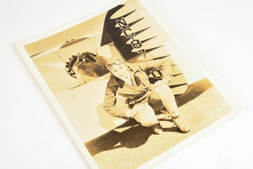 1935 8 x 10¼'' Gelatin Silver Photo - MGM Actress Madge Evans with Her Plane V25