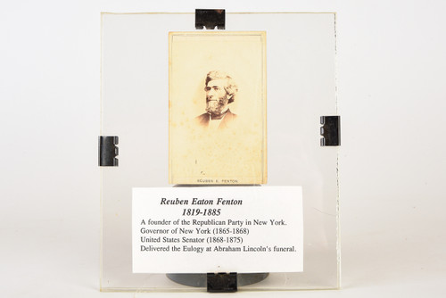 Late 1800s Framed 2½x2¾" Albumen Print - Reuben Eaton Fenton V23