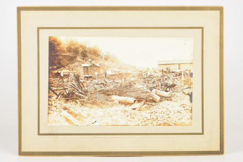 Johnstown PA Flood 5/31/1889 Mounted Gelatin Silver Print - 10 7/8 x 7 7/8" V20