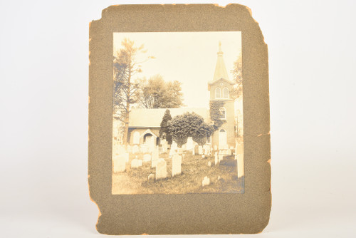 Late 1800s Silver Gelatin Print 11x14'' - Old Trinity Church Philadelphia V27