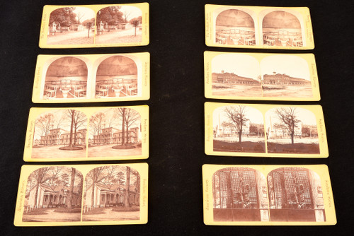 Georgia Stereoscope Stereo View Card Lot of 8 - 7 x 3½" Antique V29