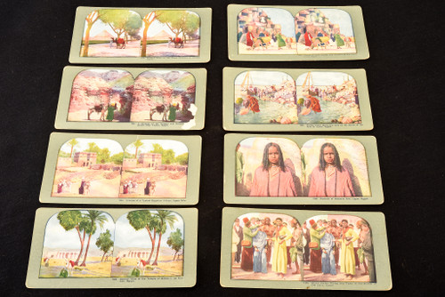 Egypt Stereoscope Stereo View Card Lot of 8 - 7 x 3½" Antique V20