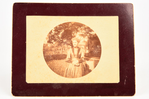 Kodak No 1 Stringset Photograph 1890 - Picture of Aunt Tammie Belleville NJ V26