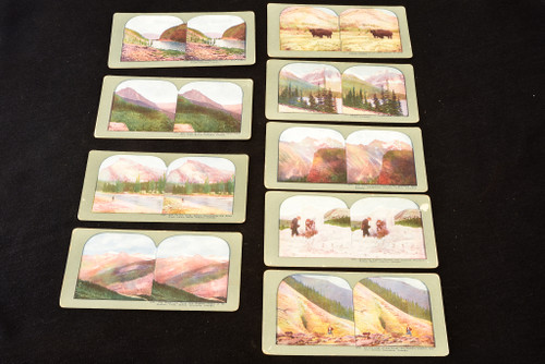 Canada Stereoscope Stereo View Card Lot of 9 - 7 x 3½" Antique V22