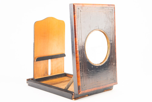 Victorian Wood Cabinet Card Postcard Picture Card Viewer Magnifier Antique V29