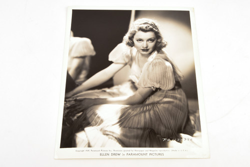 1939 8x10 Promo Photo - Actress Ellen Drew - Christmas in July V21