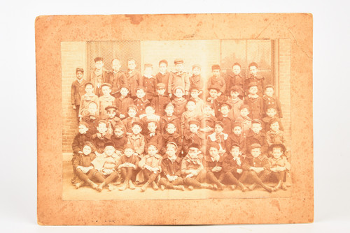1890s Mounted Albumen Print 8½x6½" - Victorian American School Class Photo V20