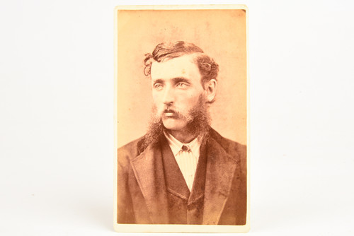 1860s CDV Carte-de-visite Albumen Photo - Gentleman w Mutton Chop Sideburns V25
