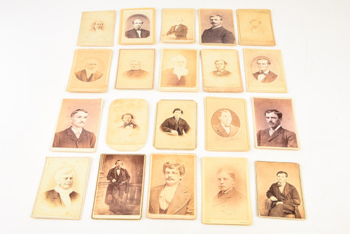 Late 1800s CDV Carte-de-visite Photograph - Lot of 20 - Victorian Gentleman V26