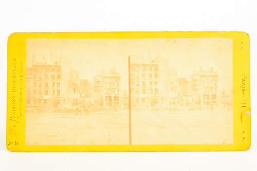 1871 Adolphe Terris Stereoview Photo 7x3½" - Aftermath of the Paris Commune V28