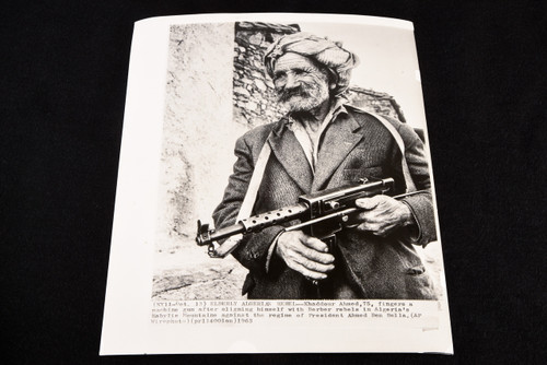 1963 AP Press Photo 8x10" - Algerian Rebel Khaddour Ahmed Algerian War V27