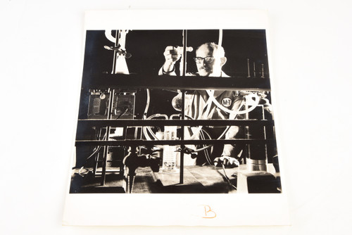 1960s Photo 8x10" - Electric World - Industrial Chemist Among Glass Tubes V24
