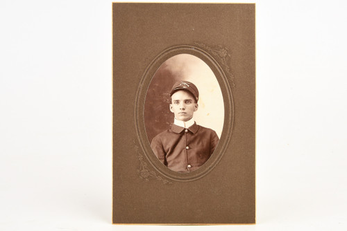 Late 1800s Albumen Print 4¼x6½ - IDed Private or Cadet Spanish-American War V22