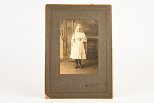 1920 Silver Gelatin Print 6⅞x9⅝'' - First Communion or Confirmation Portrait V25