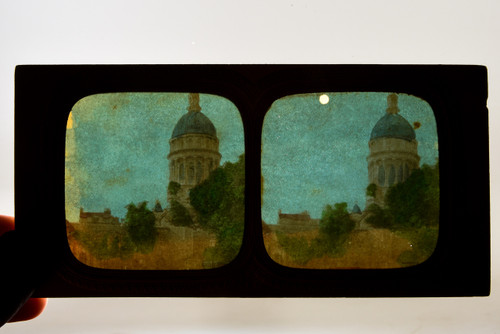 Church of Notre Dame Boulogne - 1860s French Tissue Stereo View Card - 7x3⅜" V27