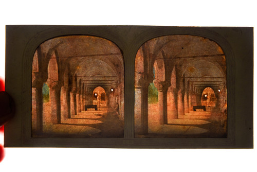 Portico Ducal Palace, Venice - 1860s French Tissue Stereo View Card - 7x3⅜" V20