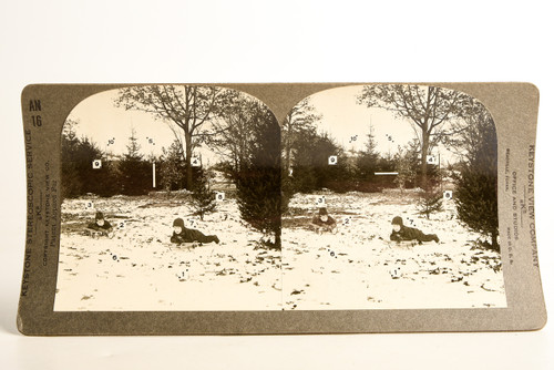 Keystone Stereoview Photo - AN16 Zeta Unit - The Last Snowfall (3) V26