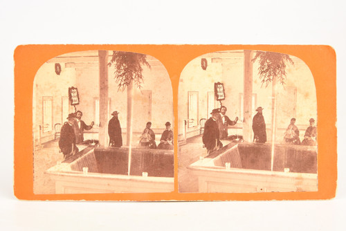 1870s Stereoview Photo - Geyser Spring in Saratoga Springs, New York V22