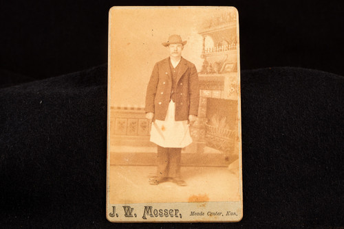 Late 1800s Occupational CDV Carte-de-visite Photo - Butcher Studio Portrait V28