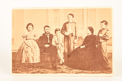 1860s CDV Carte-de-visite Photo - General Grant & Family 18th US President V26
