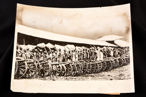 1935 Press Ethiopian Addis Ababa Tribesmen Preparing for Military Maneuvers V23