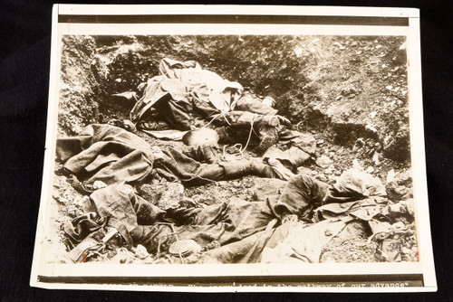 1934 Press Photo German Casualties from WWI Battle of Mons 10x8" V29