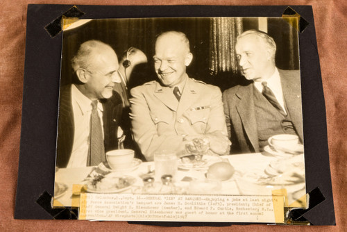 1947 Dwight Eisenhower James Doolittle Air Force Banquet AP Wire Photo V36
