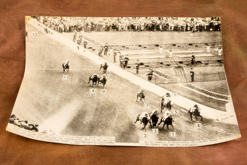 1947 Kentucky Derby Jet Pilot Wins Churchill Downs 15½×11 AP Wire Photo V34