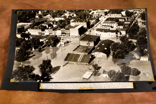 Canton Missouri Mississippi Flood 16⅝×10¾ 1947 AP Wire Photo V33