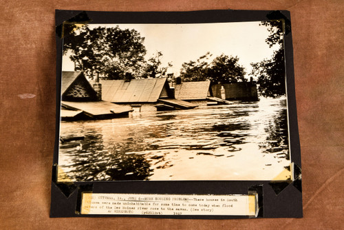 Ottumwa Iowa Des Moines River Flood Homes 8¼x7½ 1947 AP Wire Photo V37