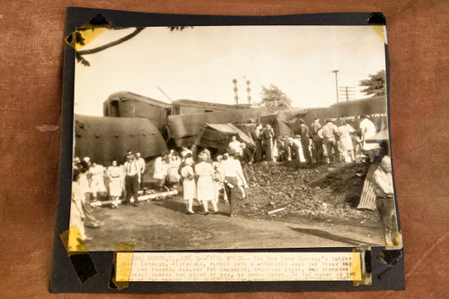Huron Ohio New York Central Fatal Train Wreck 9 x 7¾ 1947 AP Wire Photo V39