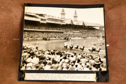 Kentucky Derby Horse Racing Jet Pilot Leads Field 8x7¾ 1947 AP Wire Photo V30