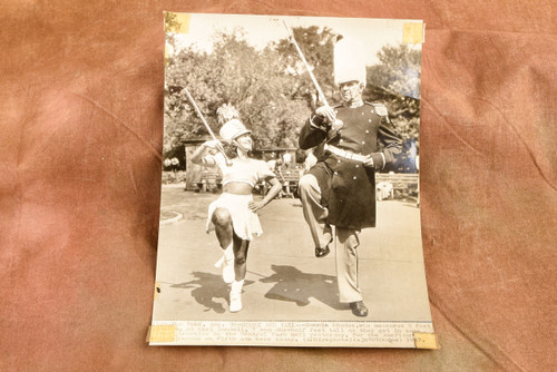 Connie Rhodee Carl Sandell American Legion Parade 6⅜x8¾ 1947 AP Wire Photo V37