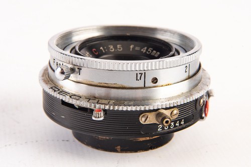 Neokor Anastigmat 45mm f/3.5 Lens from an Neoca 1S Camera Part Repair V19