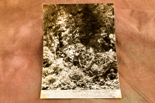 Army B-29 Bomber Crash Hawks Mountain Vermont 6½x9⅛ 1947 AP Wire Photo V38