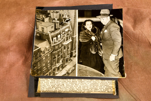 Sari Gabor Hilton Jewel Robbery New York City 8⅛ x 8¾ 1947 AP Wire Photo V39