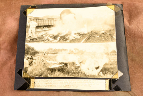 Thompson Trophy Air Race Plane Crashes Cleveland 1947 9½x8 AP Wire Photo V38