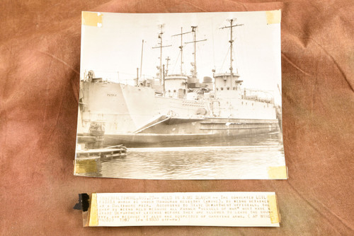 Arms Search Detains Ship Patria Baltimore 7½x6⅜ 1947 AP Wire Photo V31