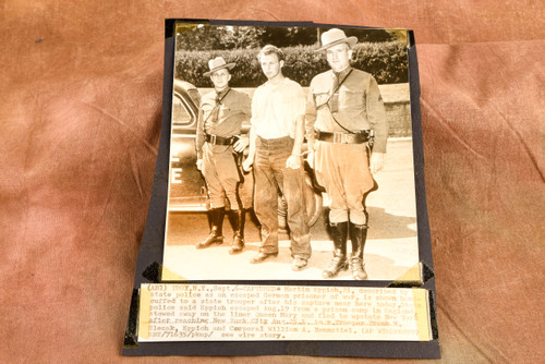 Escaped German POW Martin Eppich Captured NY 7¼x8¾ 1947 AP Wire Photo V37