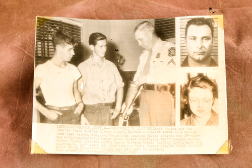 Frank Upton Slaying Suspects Michigan 8⅜x6⅛ 1947 AP Wire Photo V35