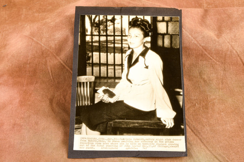 Patricia Schmidt Yacht Murder Suspect Havana 5½x8 1947 AP Wire Photo V38