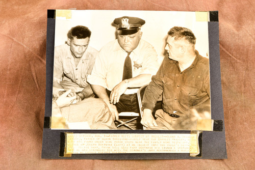 Child Strangling Inquest Father Meets Suspect 7¼x6½ 1947 AP Wire Photo V38