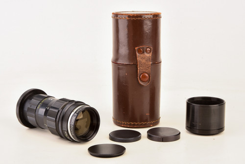 Exakta Mount Taika Duo-Focus 140mm f/4.5 MF Lens w 230mm f/7.9 Attachment V29