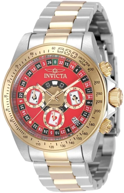 Invicta Speedway Monte Carlo Men's Watch Steel 2 Tone Band 39.5 mm 50495 NEW