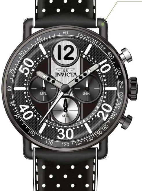 Invicta Racing Vector Men's Chronograph Quartz Watch 44mm White Black 50363 NEW