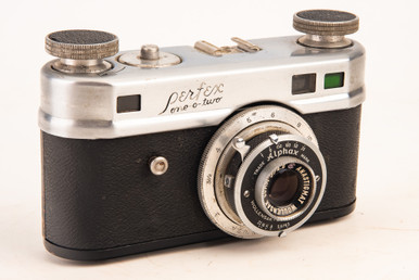 Perfex One-O-Two Rangefinder 35mm Film Camera with Wollensak 50mm