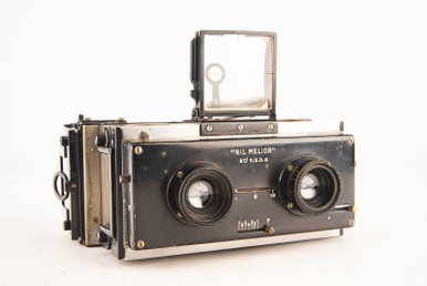 Appareil Photo Argentique Nil Melior #713, Objectif Eurygraphe Special F/4.5 Format 6x13cm – Occasion à Restaurer