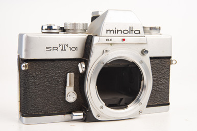 Minolta SRT101 Chrome 35mm SLR Film Camera Body SR Mount for MD MC