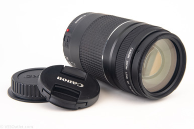 Canon EF 75-300mm f/4~5.6 III Zoom AF Telephoto Lens with Both