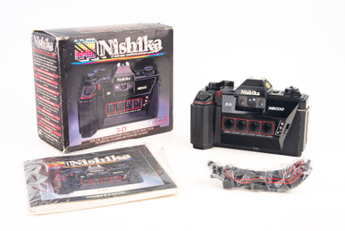 Nishika N8000 35mm 3D Film Camera with Manual & Strap in Box
